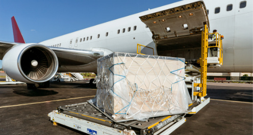 cargo being loaded onto aircraft